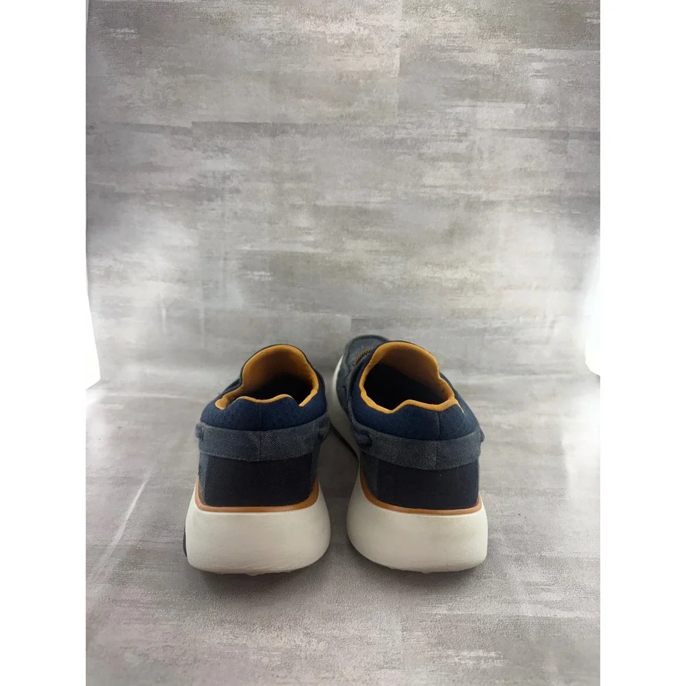 Skechers Relaxed Fit Navy Boat Shoes Men Sz 8.5 Air-Cooled Memory Foam 65896